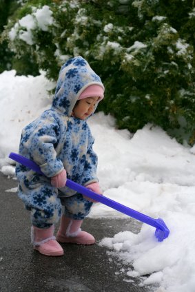 The Second Year - Baby Milestones 8 little toddler playing in snow
